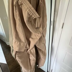 Zara Silky Cargo Drawstring Pants